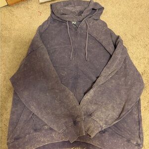 SO woman’s drawstring zip up hoodie 
Purple wash 
No tags but never worn